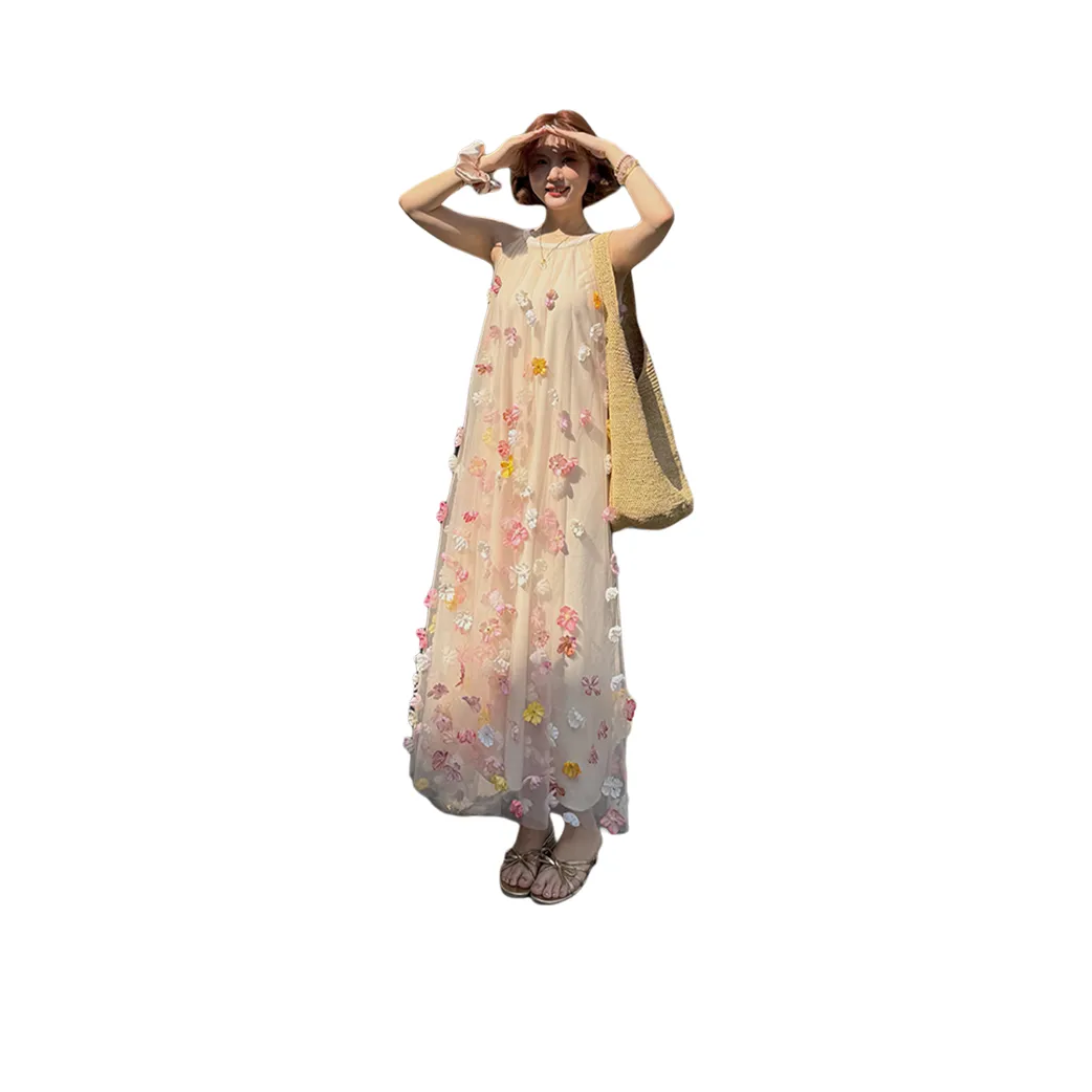 FLIM Sleeveless Dress Women's Apricot