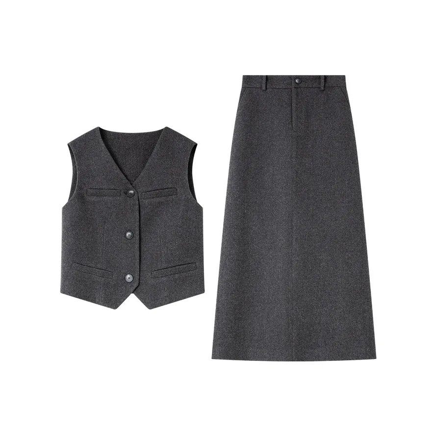 VIMLY Повседневный костюм женский цвет темно-серый Фотиния