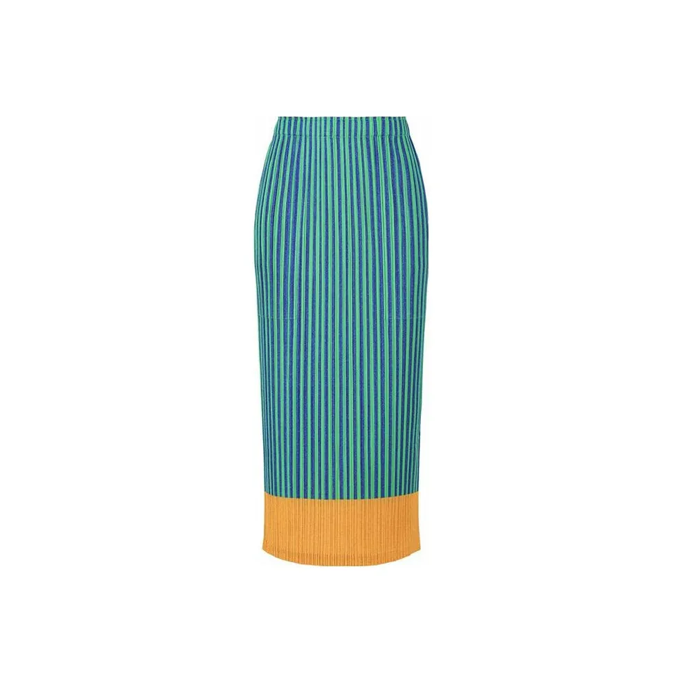 PLEATS PLEASE ISSEY MIYAKE Casual Long Skirts Women's Green