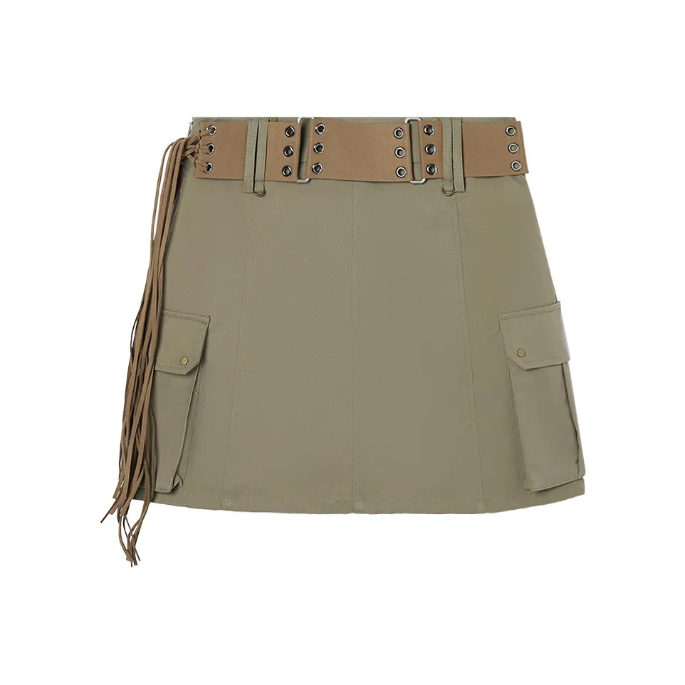 EPTISON WOMAN Хаки зеленый Женские короткие юбки карго