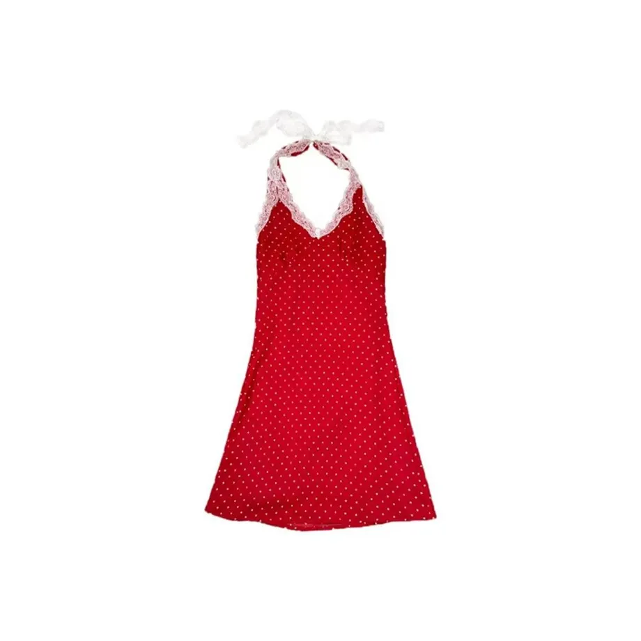 SECFLY OFFICIAL Без рукавов Платье Женское Красное