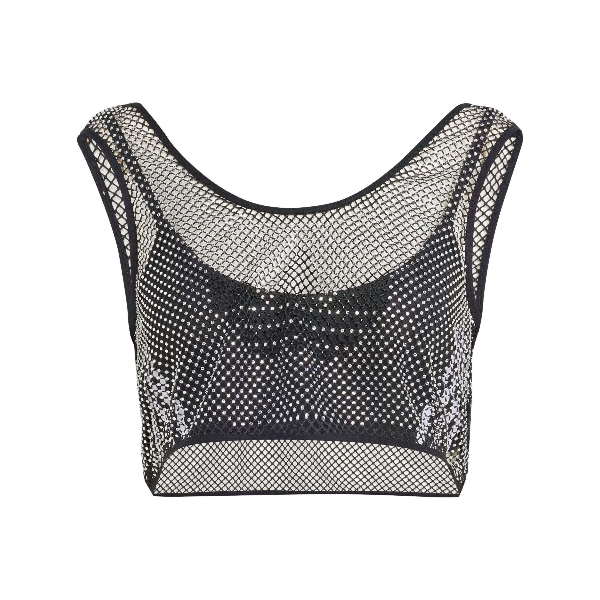 adidas originals Adilenium Rhinestone Bra Top Black