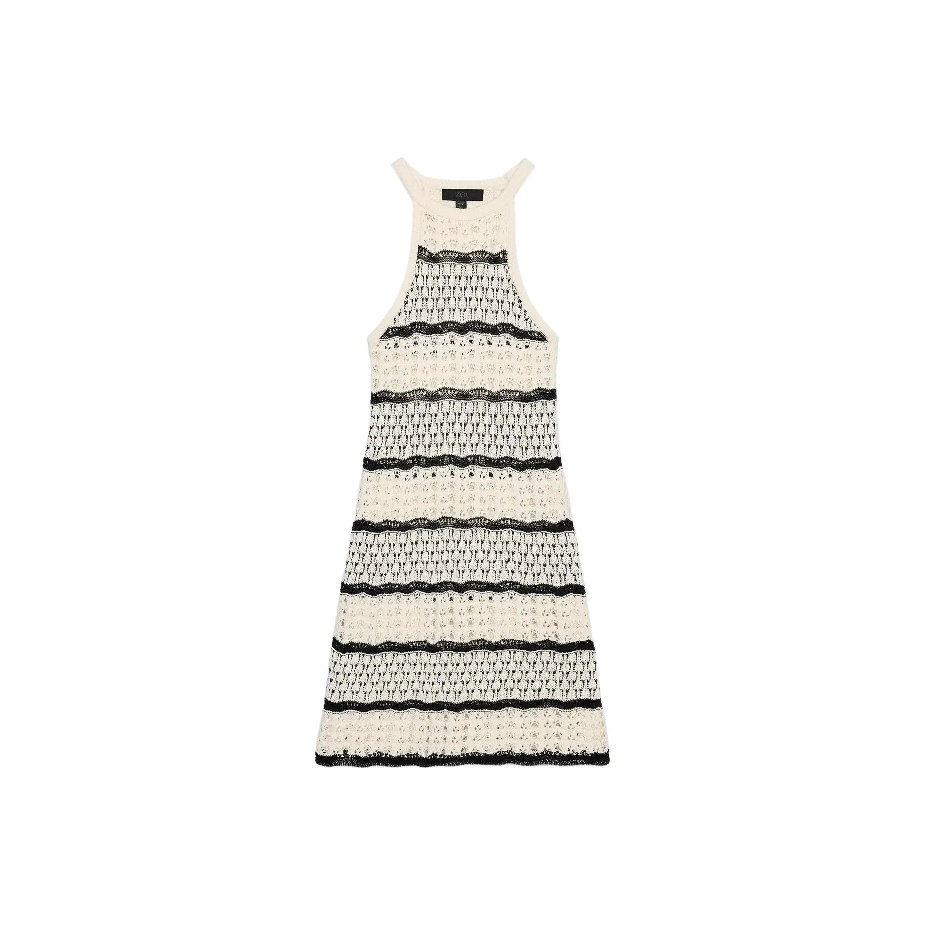 ZARA Slip Dress Women's Raw White