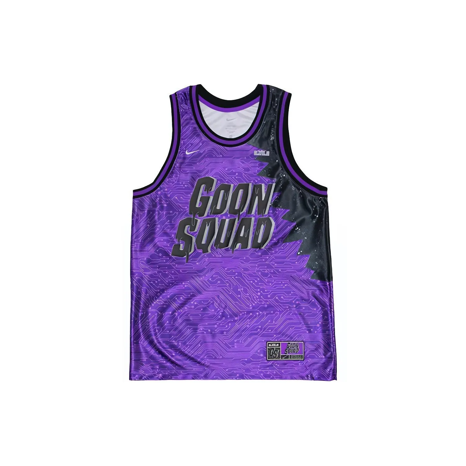 Nike Детская баскетбольная футболка фиолетового цвета для детей