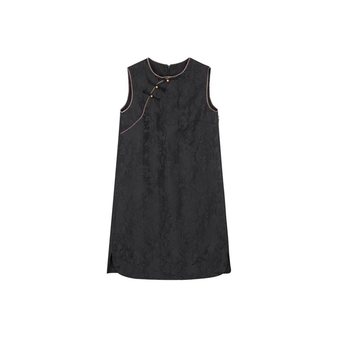 IHIMI Без рукавов Платье Женское Черное