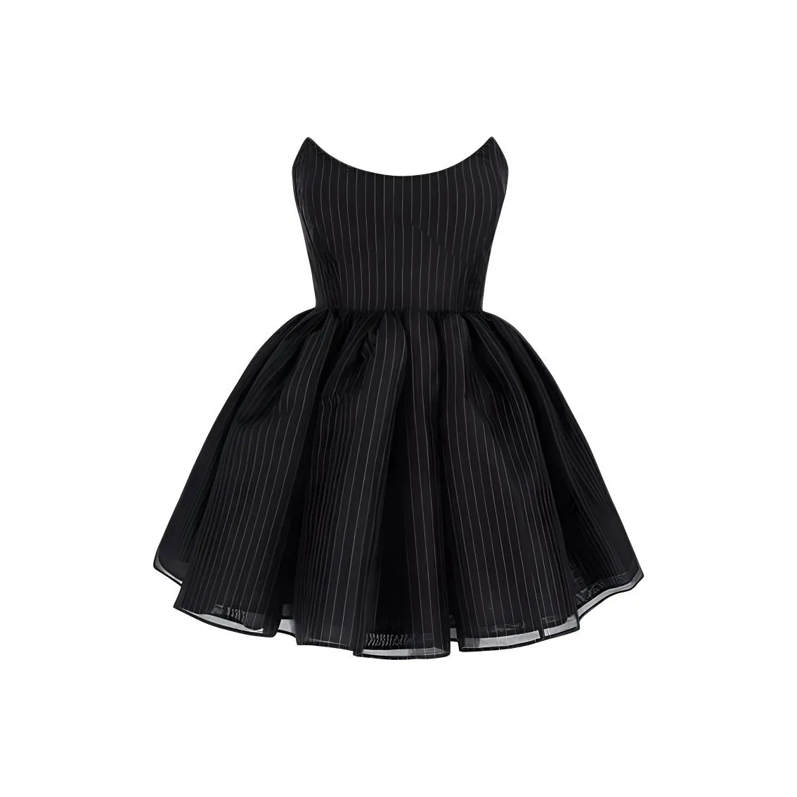 Selkie Collection FW24 Sleeveless Dress Women's Dark Blue Dotted Line Print
