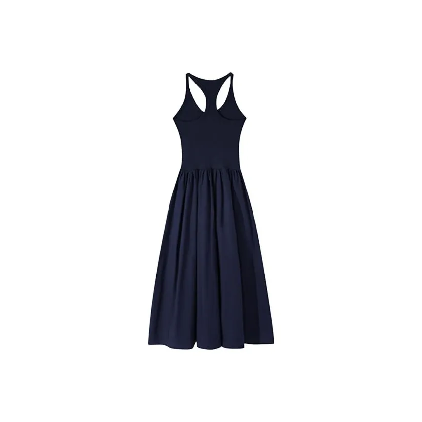 HUINIAN Без рукавов Платье Женское Темно-синий