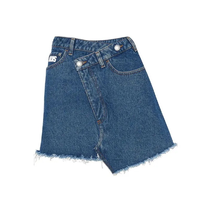 GCDS Джинсовый синий Женские Джинсовые короткие юбки
