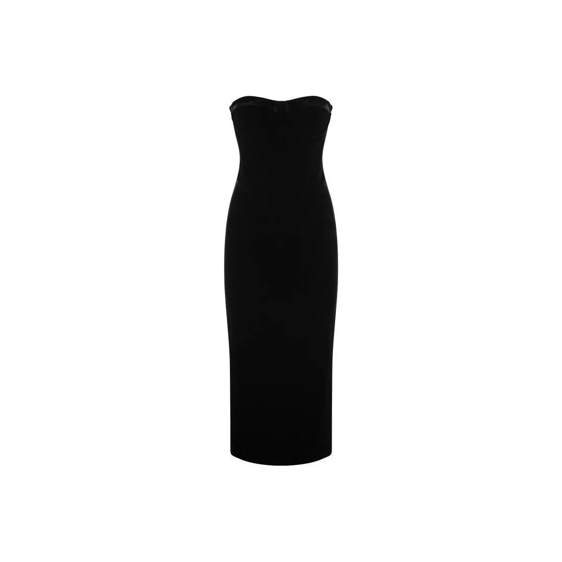 SportMax Strapless Velvet Dress