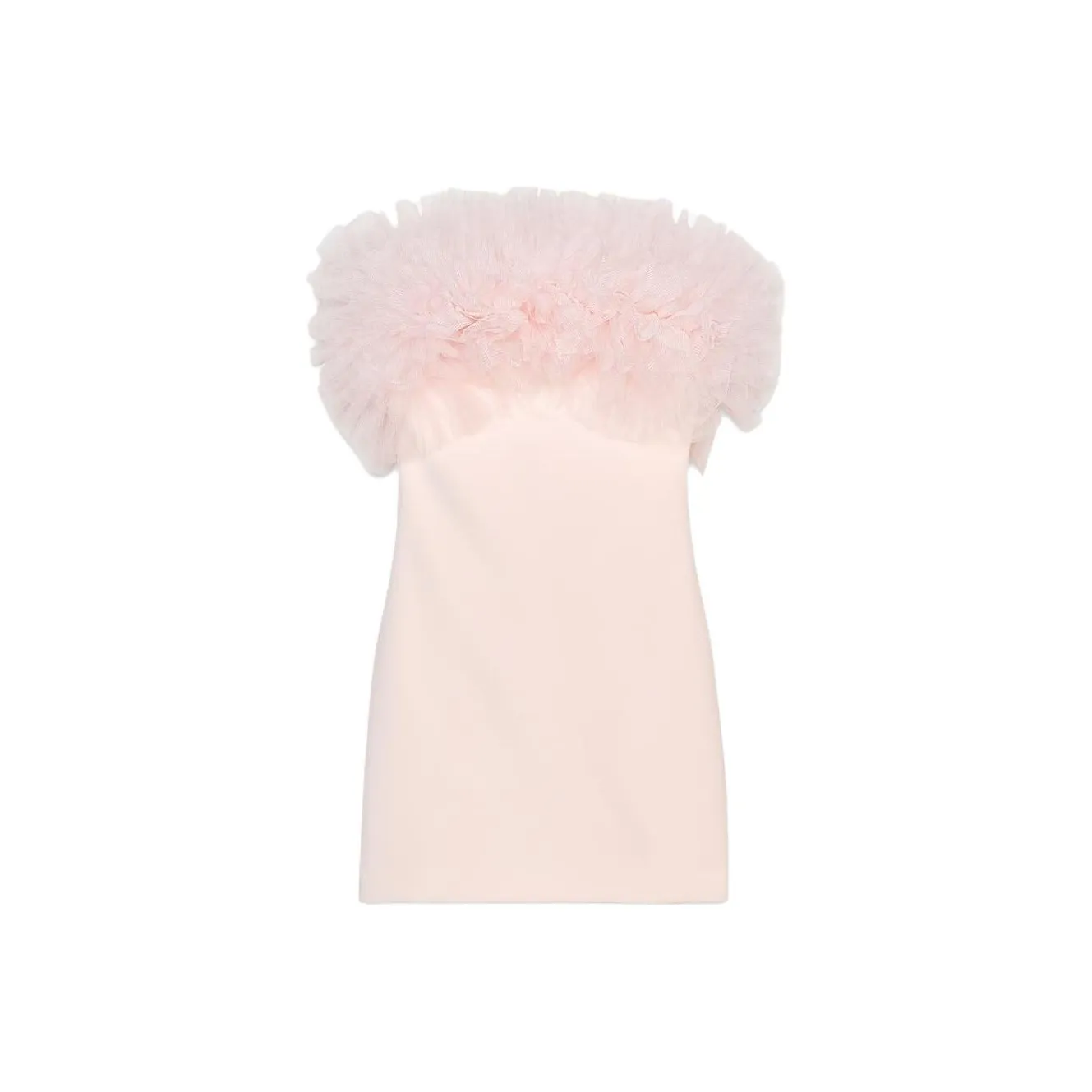 ZARA Sleeveless Dress Women's Light Pink Red