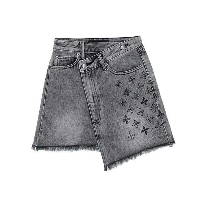 Smfk X 2022 Ss Summer Collection Женские Джинсовые Короткие Юбки