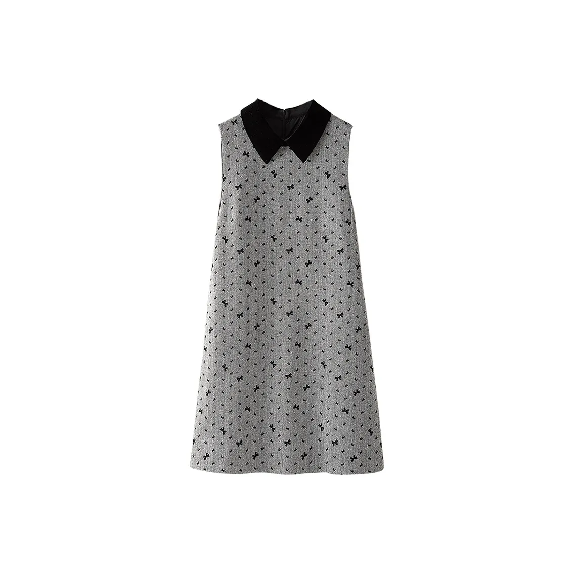 Cypress House Без рукавов Платье Женское Черное Серое