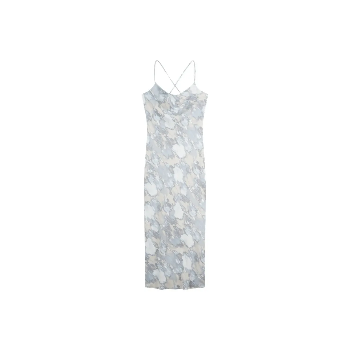 CALVIN KLEIN Slip Dress Women's Blended Print