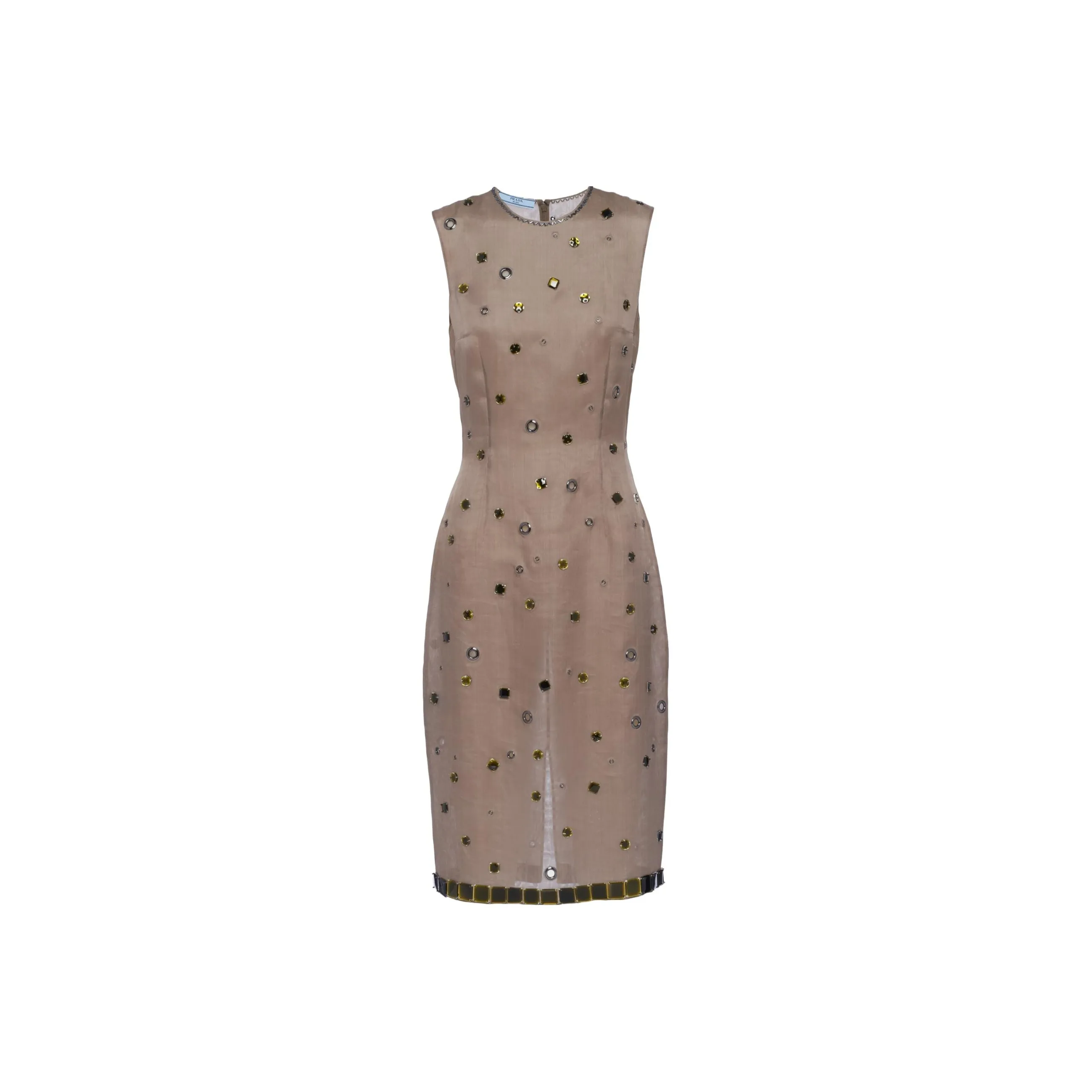 PRADA Eyelet-Embellished Sleeveless Dress