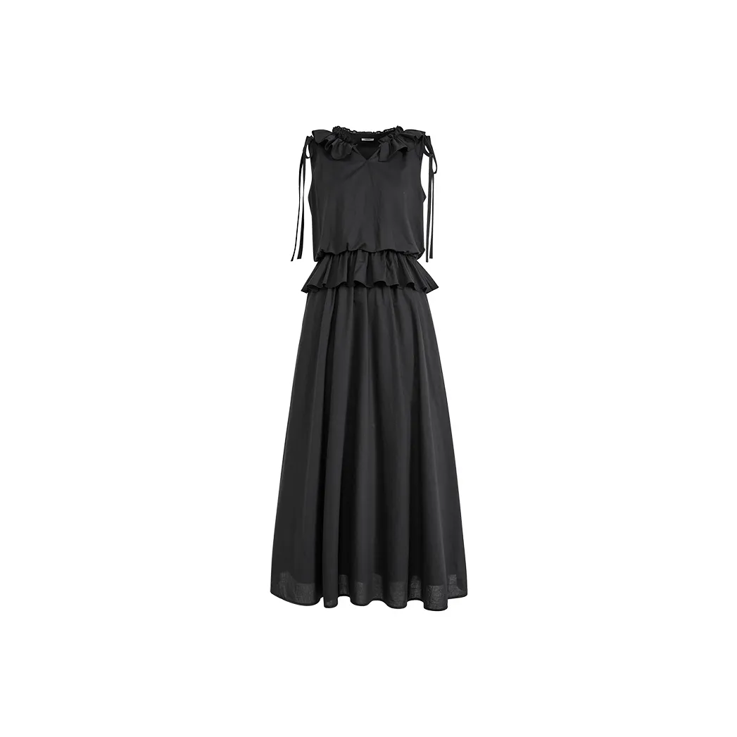 KUOSE Sleeveless Dress Women's Black