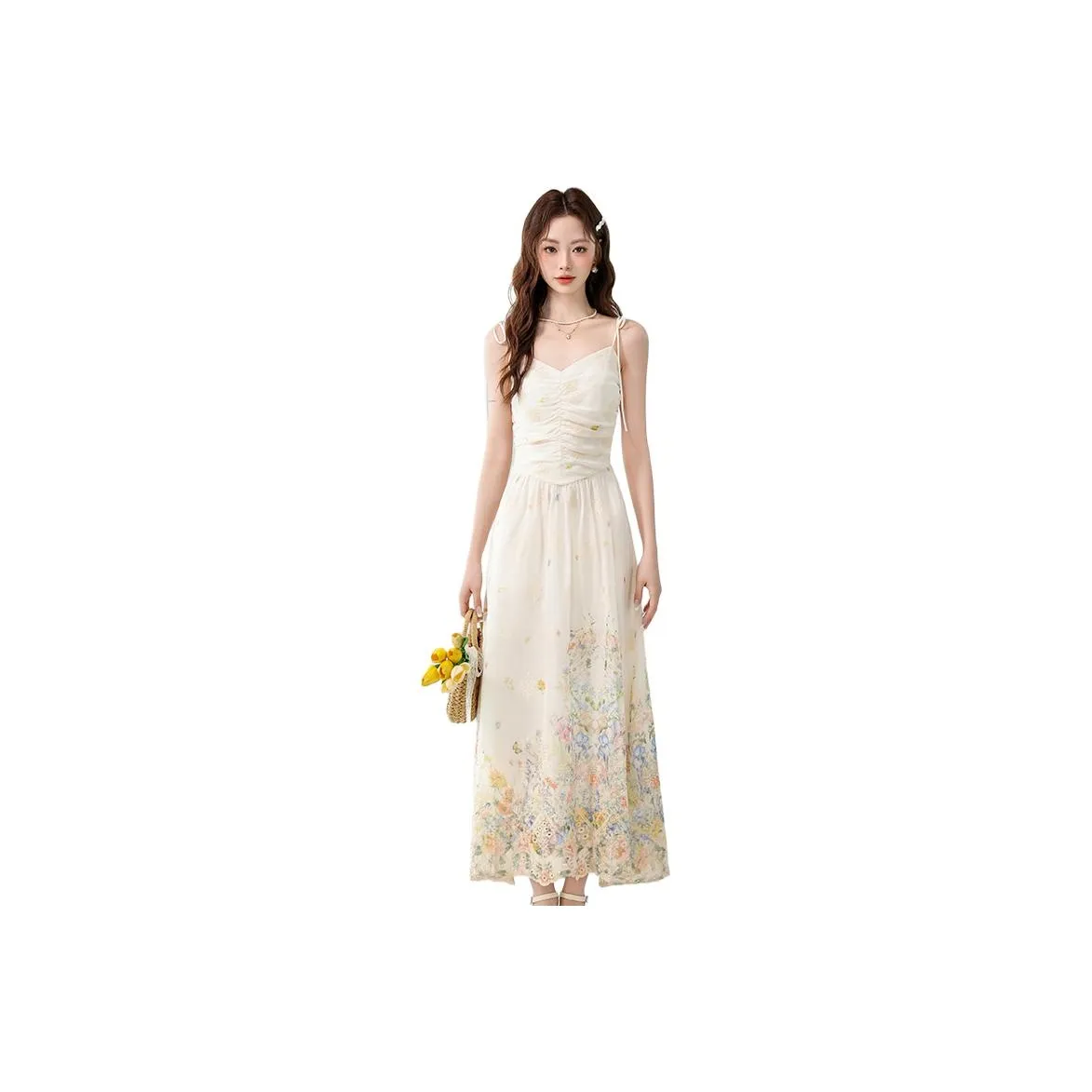 Mm Slip Dresses Women's Apricot