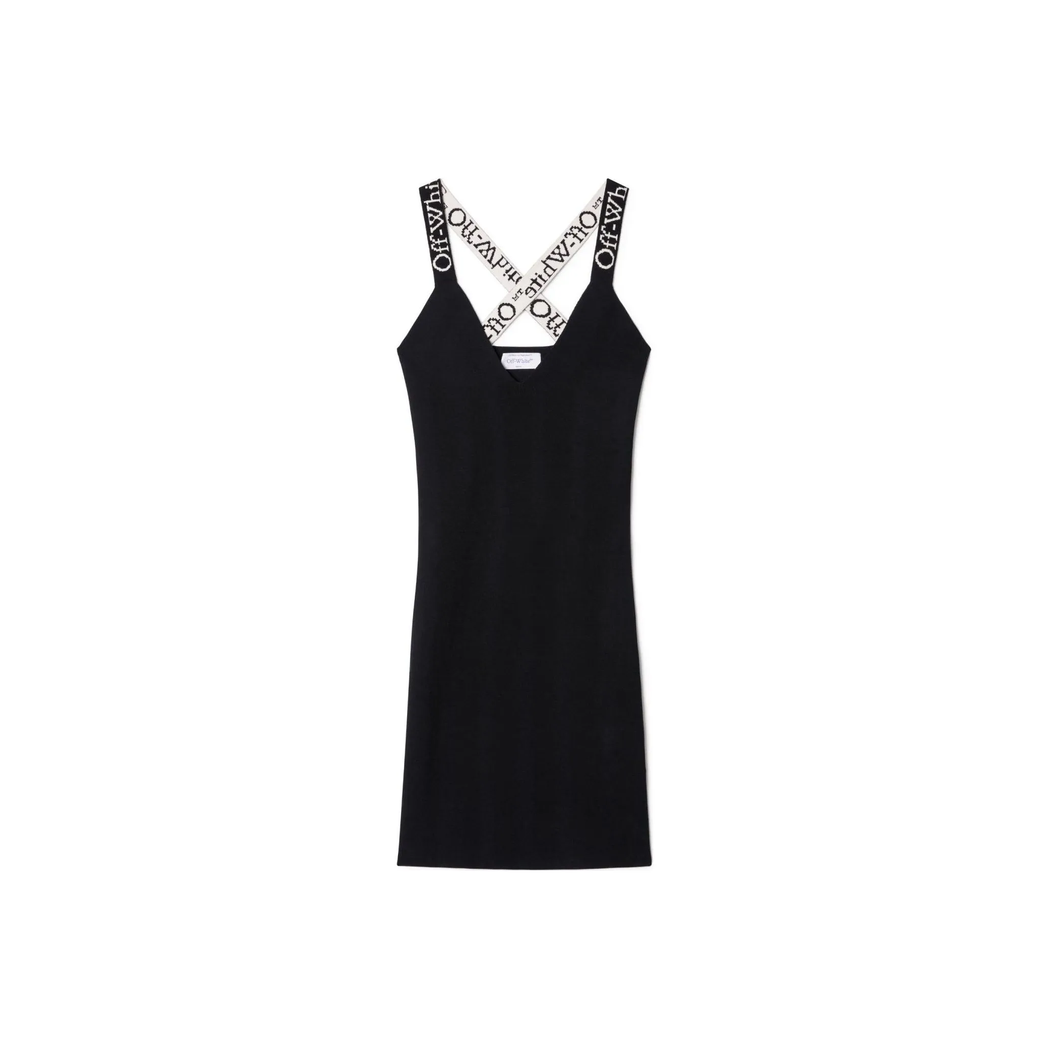 OFF WHITE Logo jacquard Mini Dress