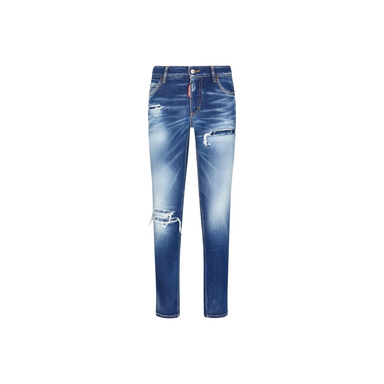 DSQUARED 2 Ripped Knee Wash Medium Waist Jennifer Jeans