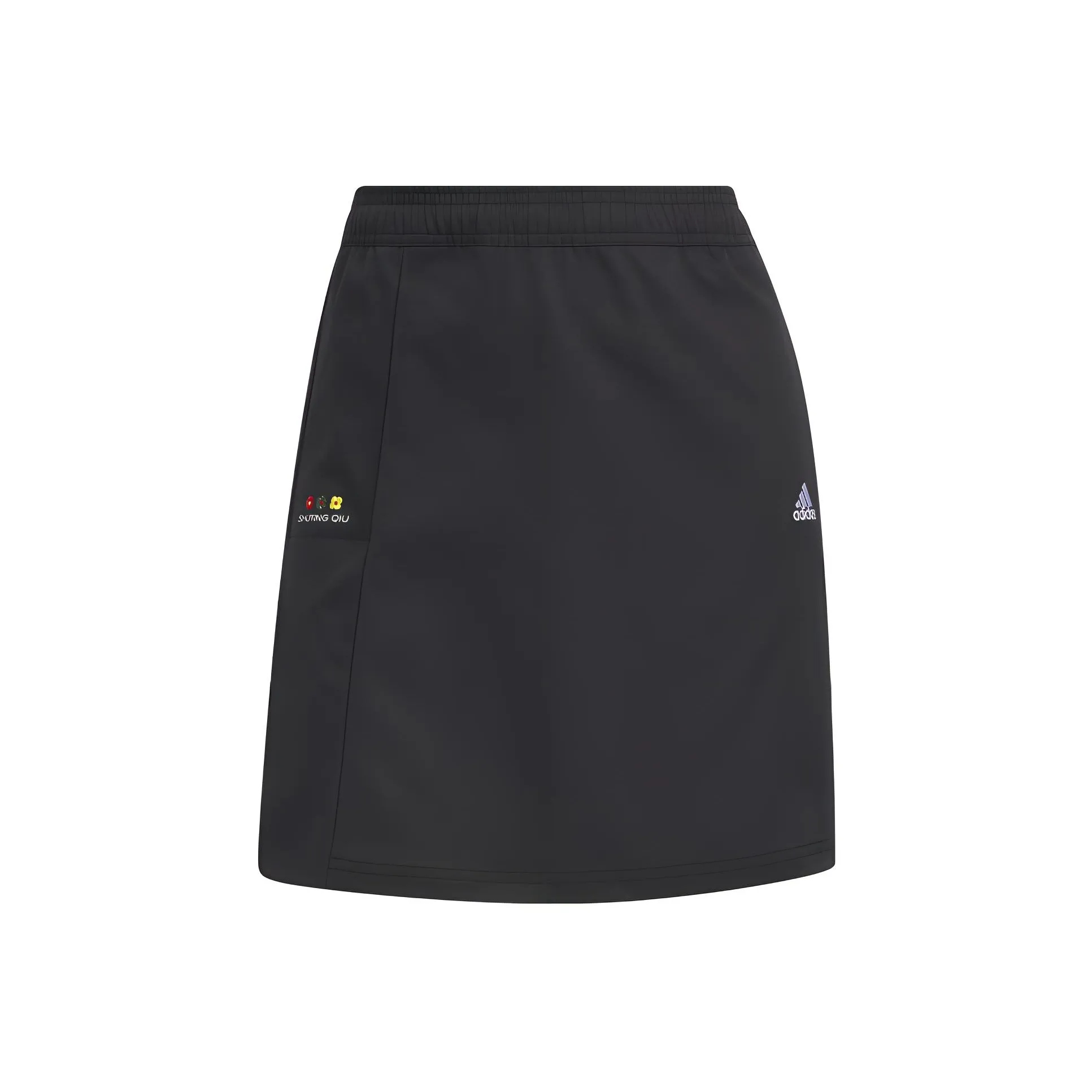 Adidas X SHUTING QIU Co Branded Series Повседневные короткие юбки Женские Черный