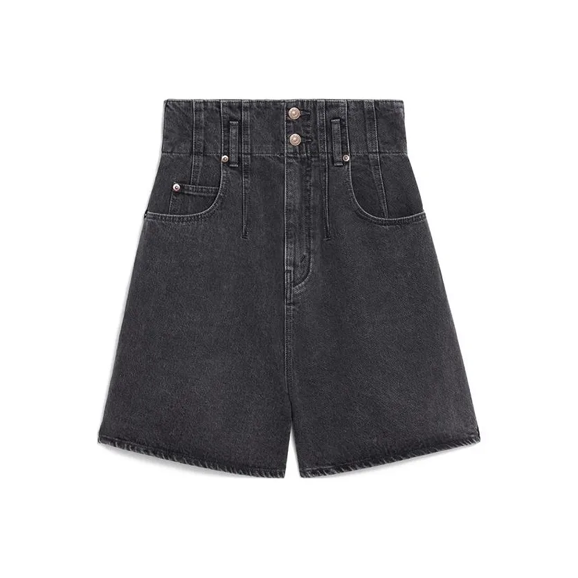 CELINE Denim Shorts Women's Black