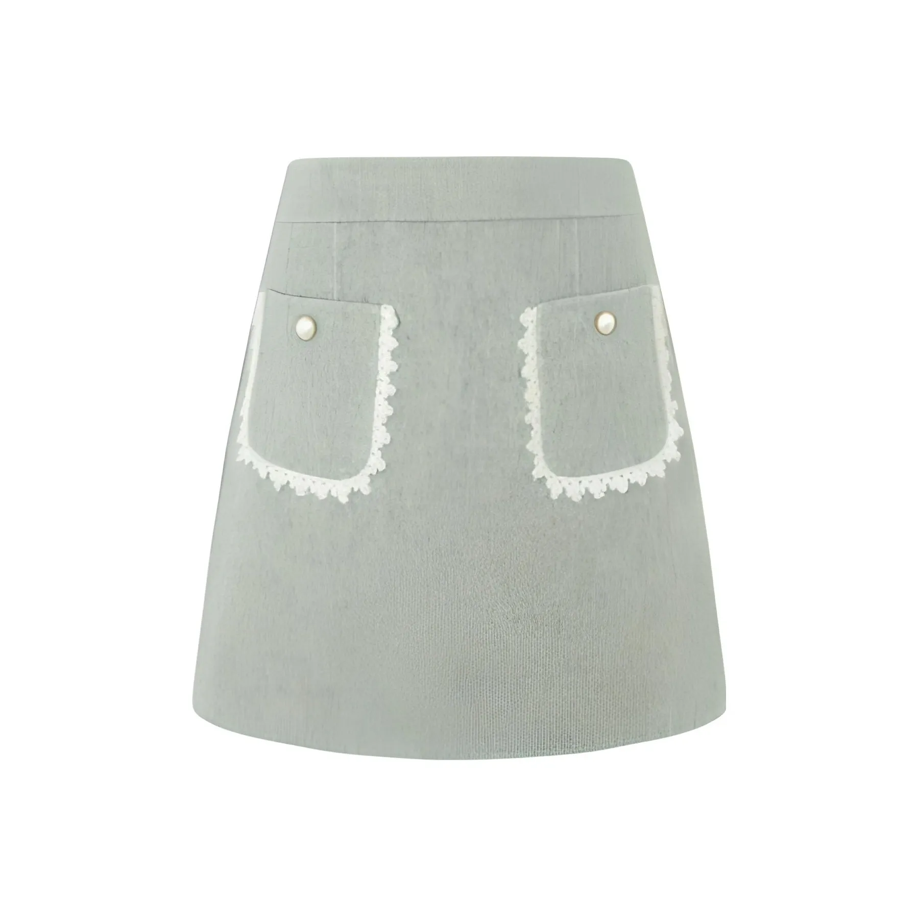 Caroline FW23 Повседневные короткие юбки Женские Светло-зеленый