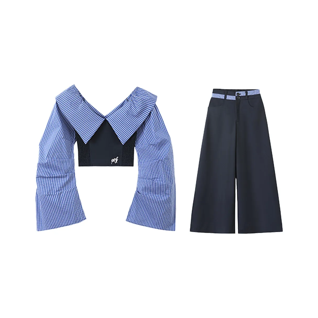 LEMON FAIRY Повседневный костюм женский в полоску