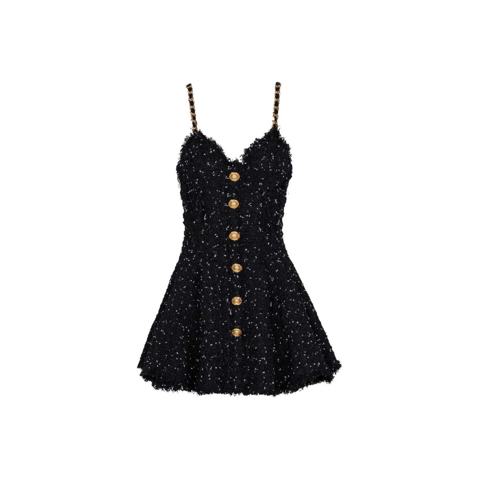 BALMAIN Polka dot Tweed Dress
