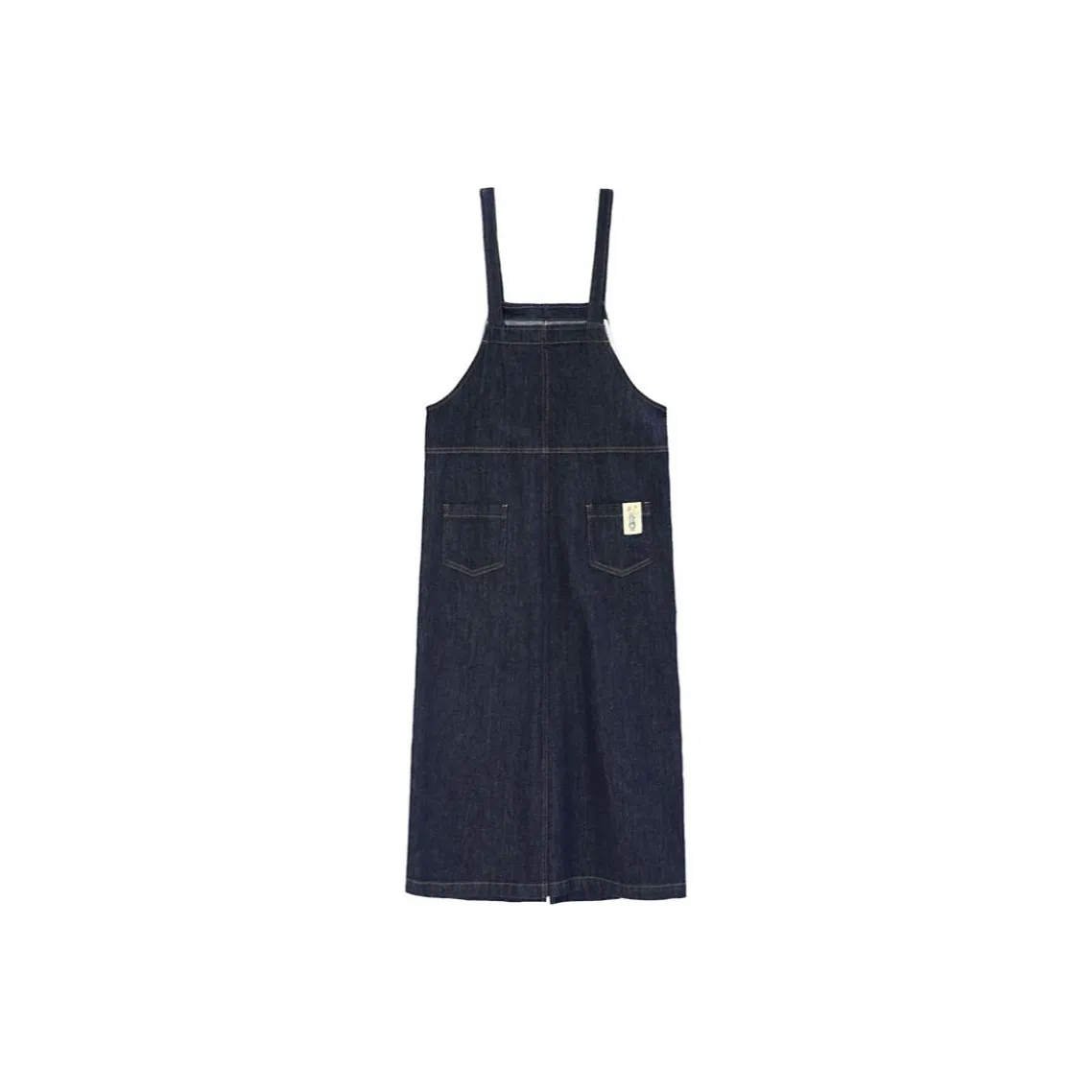 Fragment Denim Dresses Women's Navy Blue