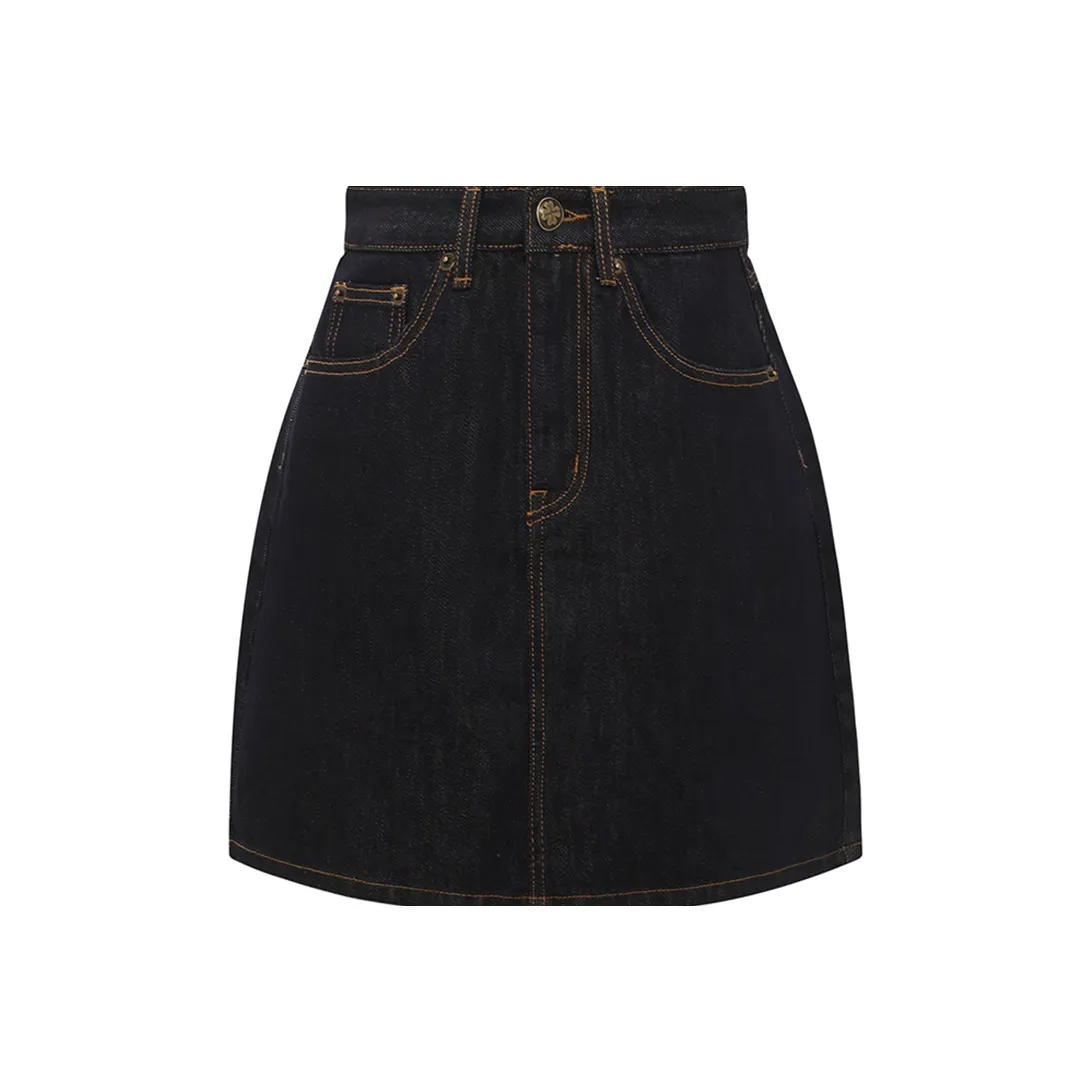 PATIT BARI Синие Женские Джинсовые Короткие Юбки