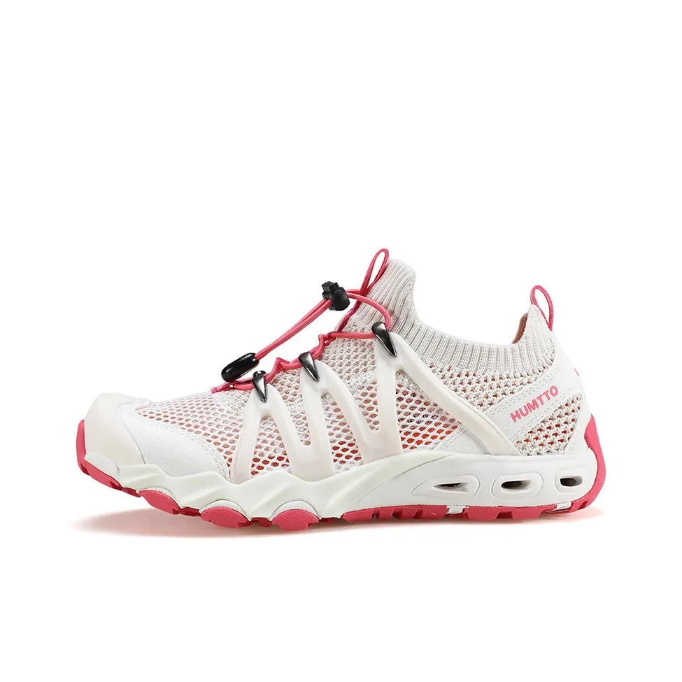 HUMTTO Поддержка Ударопрочная Амортизация Обувь для походов Женская Бежевая Белая Розовая