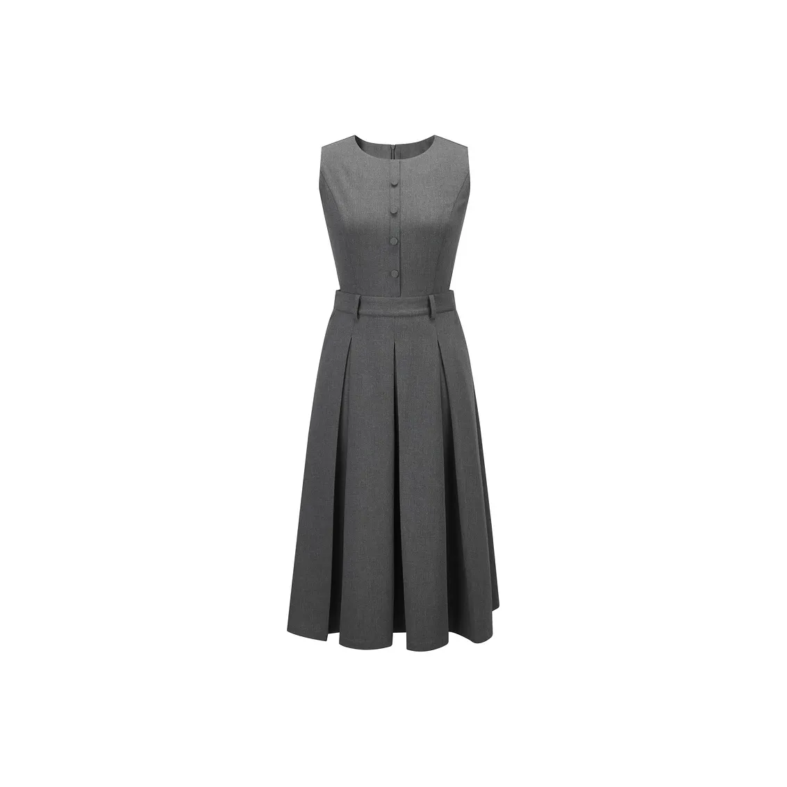 PEACEBIRD Sleeveless Dress Women's Gray