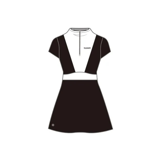 TOSWIM Swim Dresses & Skirts Women's Sweet White Black Skirt