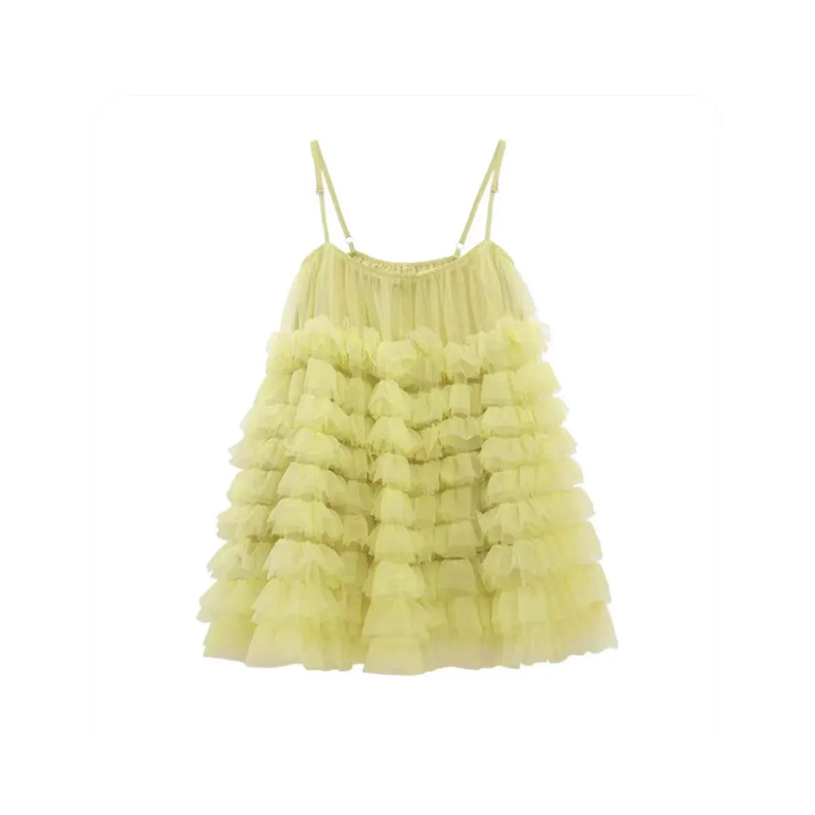 IDLE SOUL Slip Dress Women's Yellow