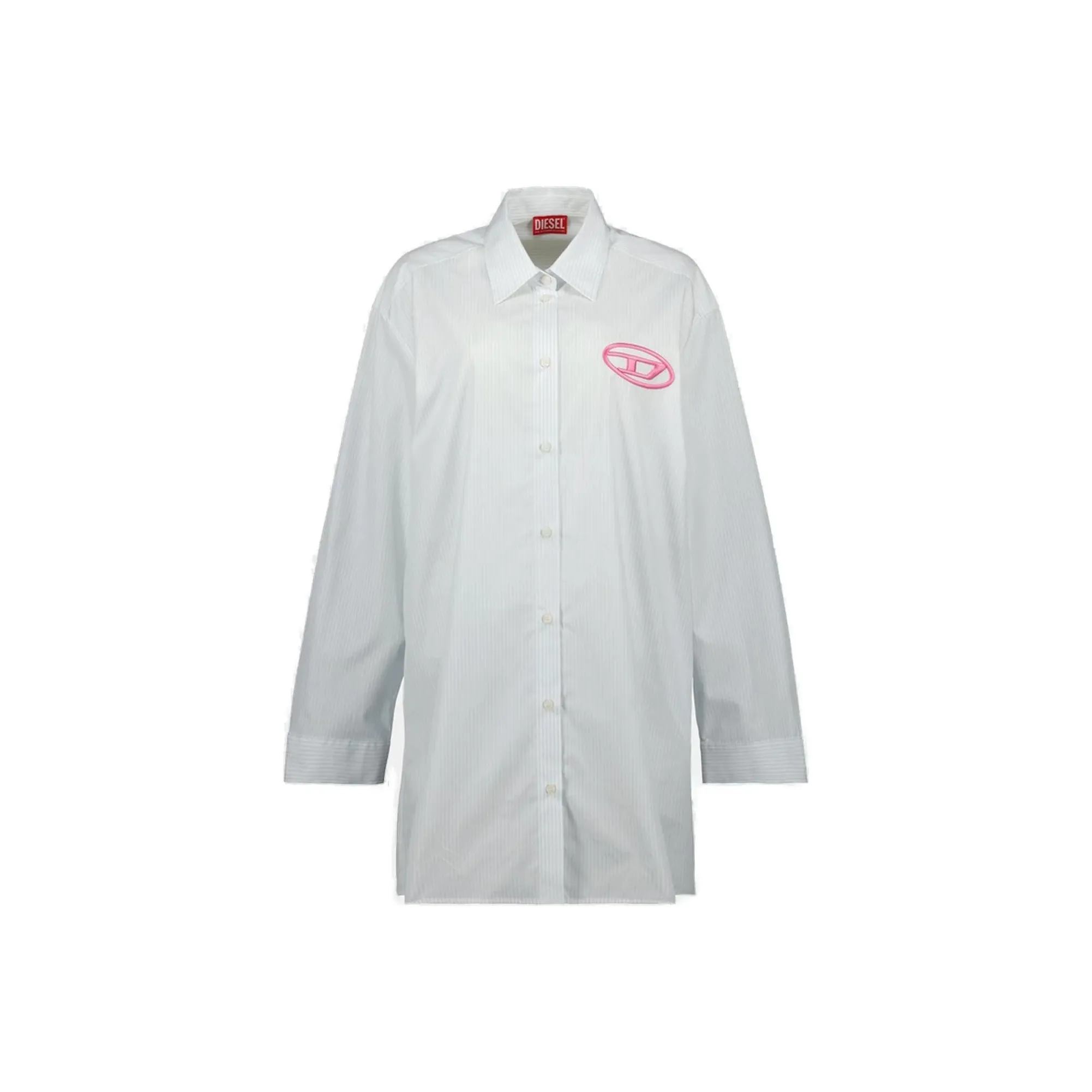 DIESEL Длинное платье с длинными рукавами женское светло-синее