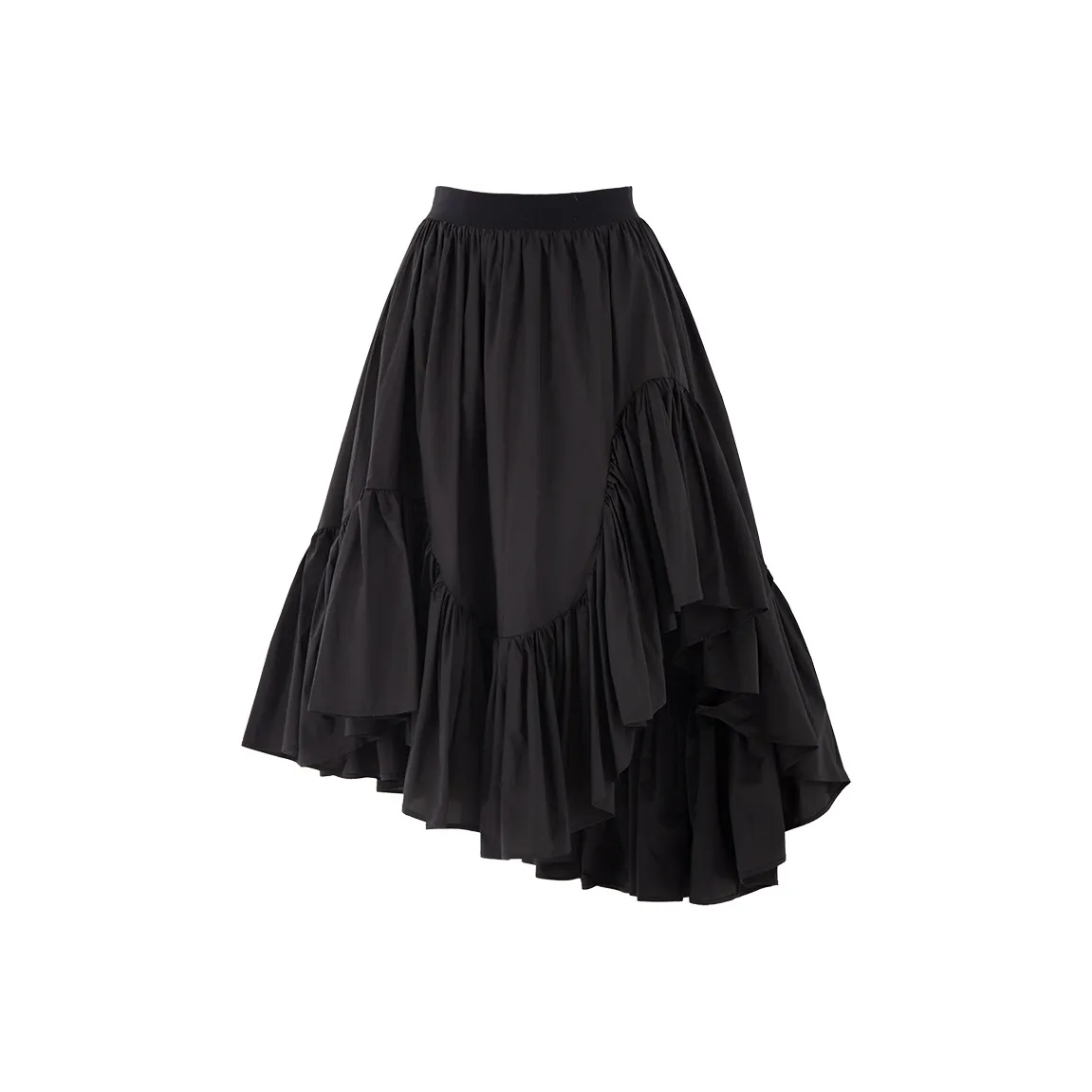 SOON FLOWER Повседневная длинная юбка женская черная