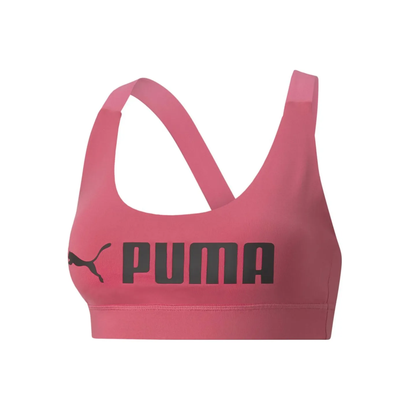 PUMA CLASSICS Mid Impact Fit Bra Sports Underwear Women's Pink