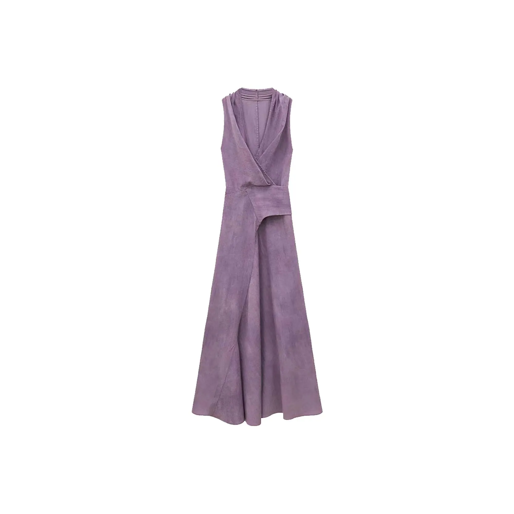 TURN UP Без рукавов Платье Женское Фиолетовое