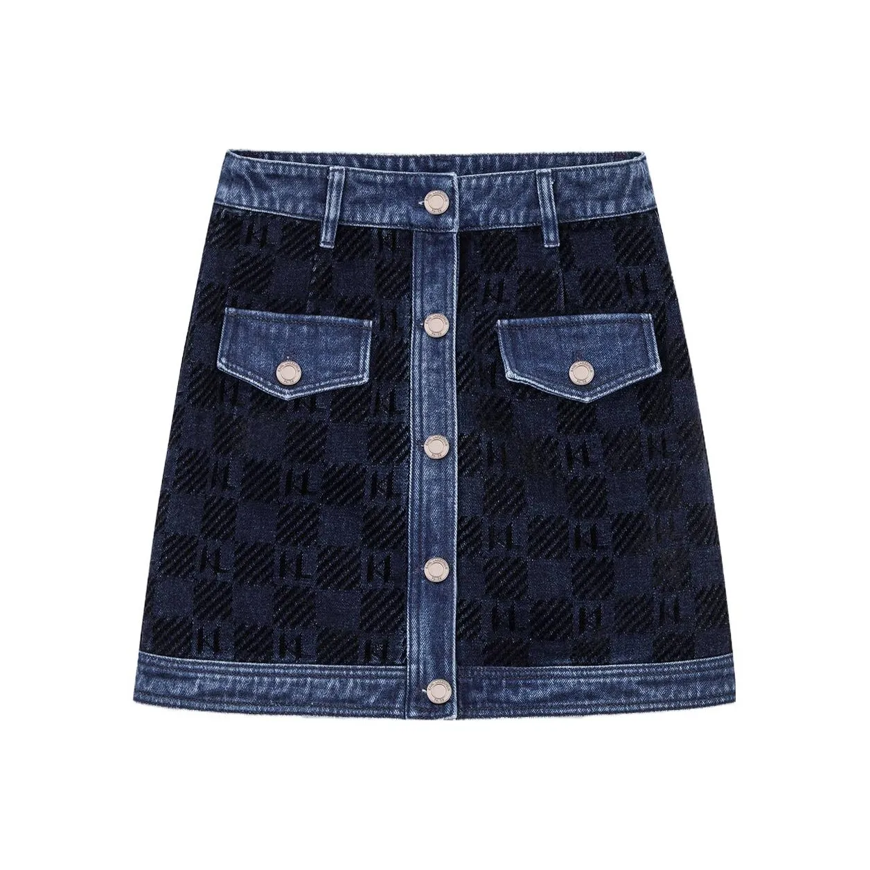 Karl Lagerfeld Джинсовые короткие юбки Женские Синие