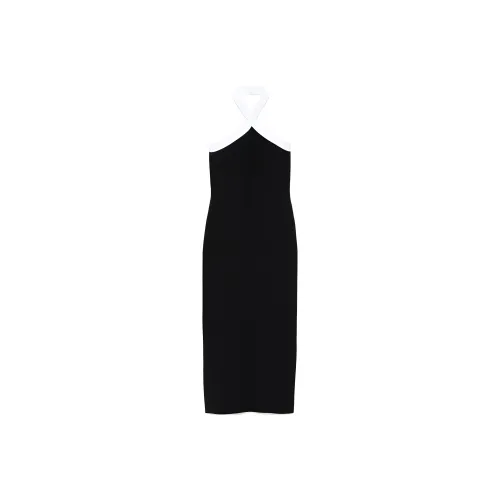 ROLAND MOURET Черное женское платье без рукавов