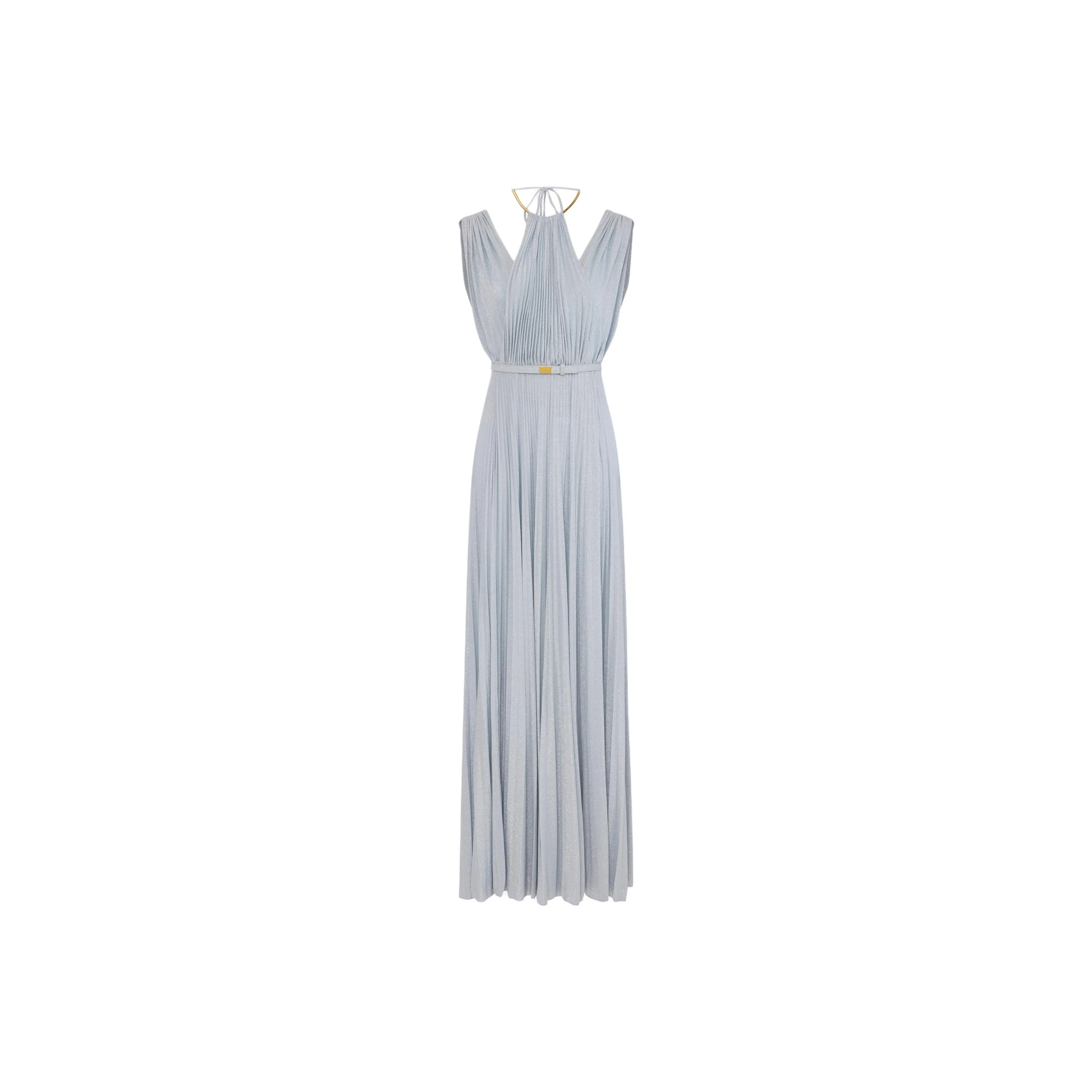 Elisabetta Franchi Belt Detailed Red Carpet Dress