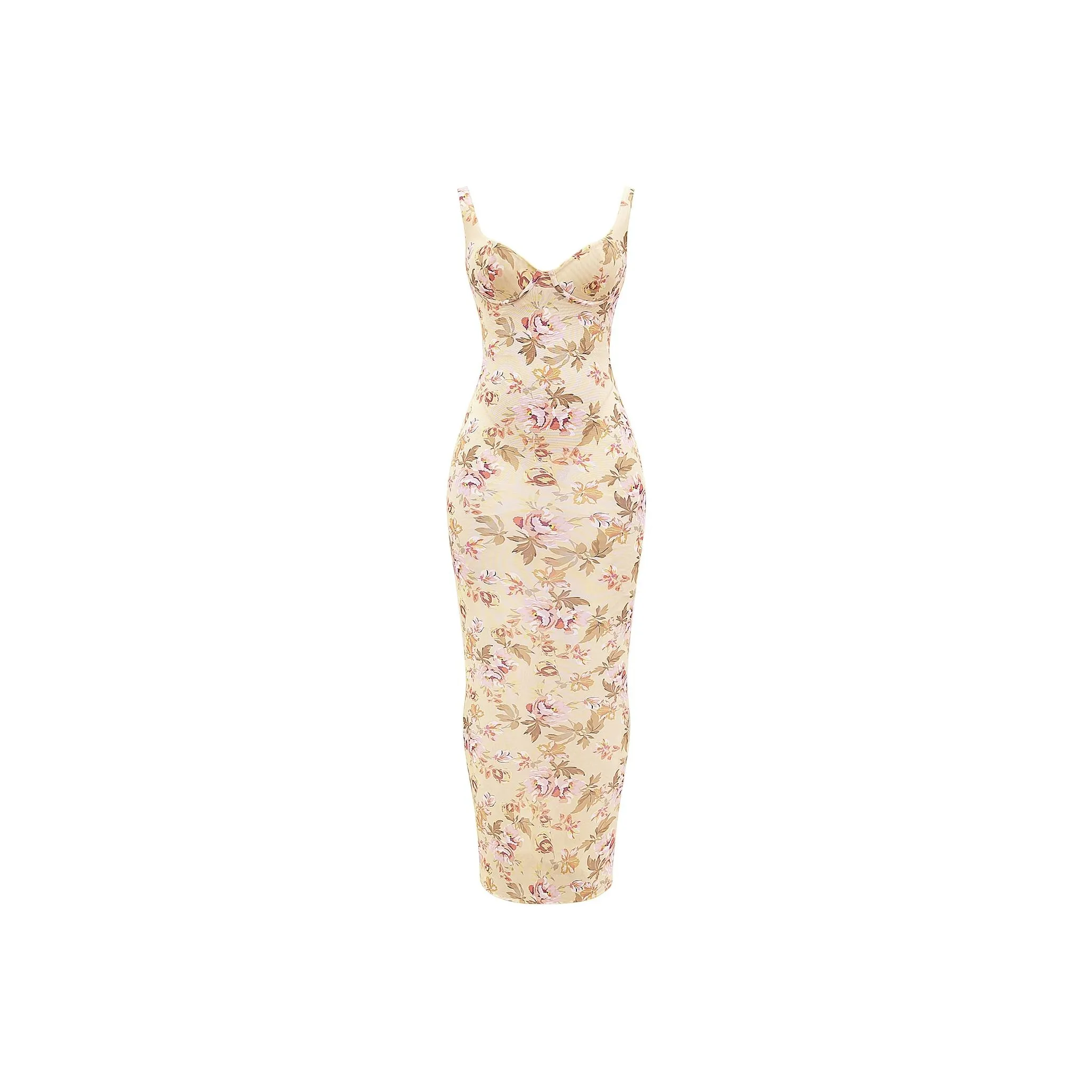 HOUSE OF CB Robina Slip Dresses Women's HONEYFLOWER/Honey Multicolor