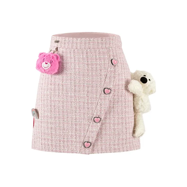 13 DEMARZO Розовая Женская Повседневная Короткая Юбка