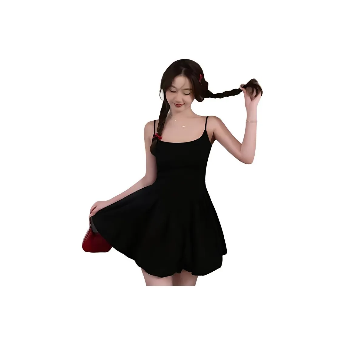 ZCDECO Slip Платье Женское Белое Черное