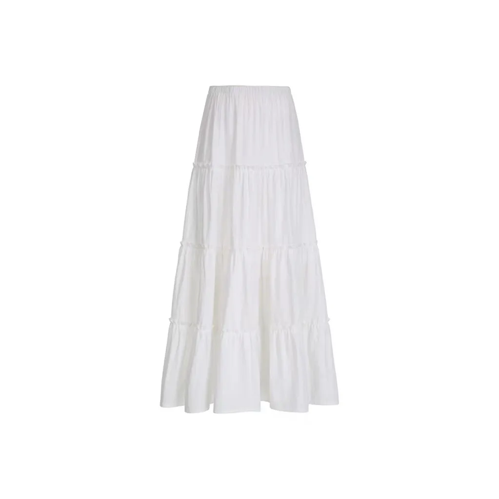 ZAZN Повседневный Длинный Юбка Женская Белая