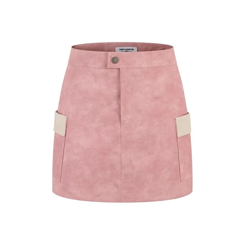 Three Quarters Повседневные короткие юбки Женские Розовый