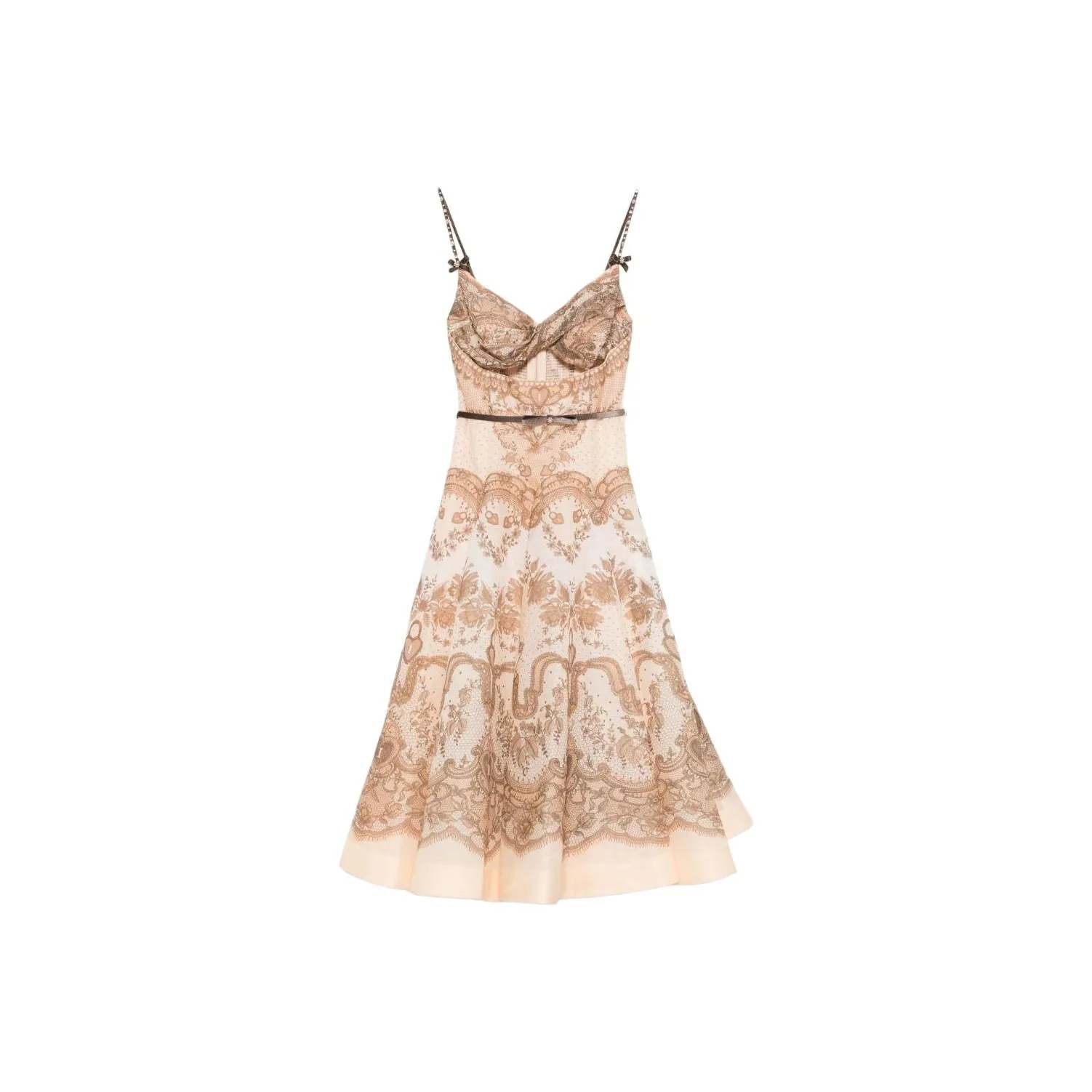 Zimmermann Crush V Neck Midi Dress
