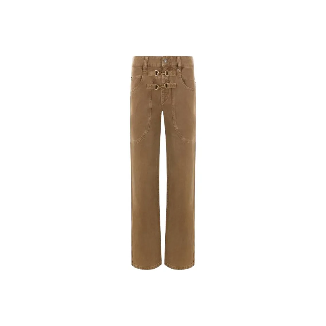ISABEL MARANT Brinley Logo Patch Jeans