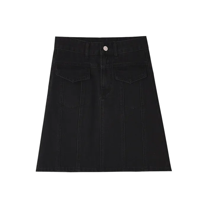 HIPPIEMISS Джинсовые короткие юбки Женские Черный