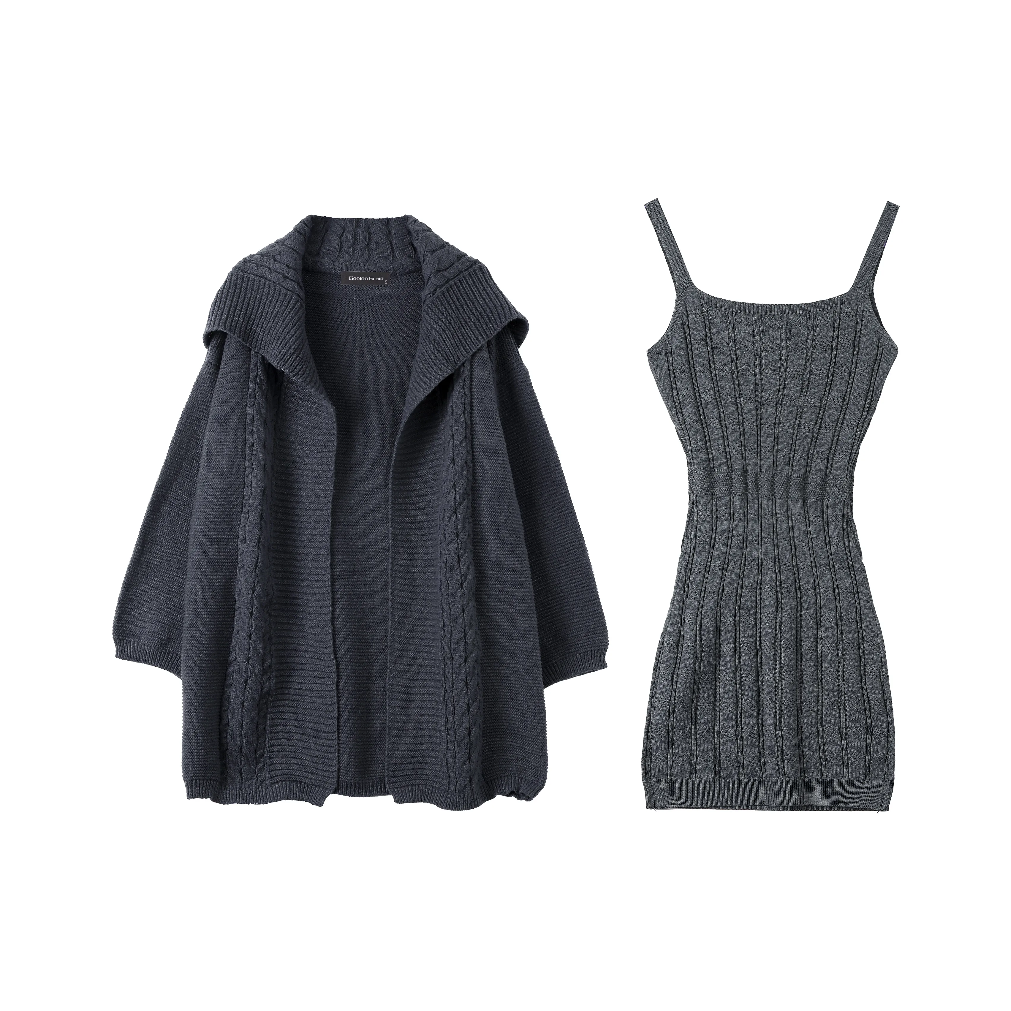 EIDOLON GRAIN Комплект с юбкой Женские Серый