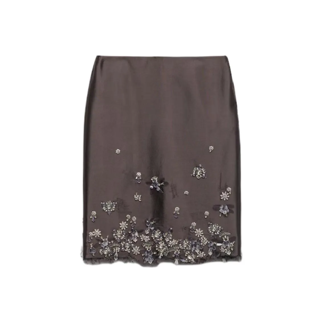 PRADA Casual Short Skirts Women's Gray